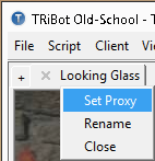 TRiBot Looking Glass Set Proxy - RSBotSpot